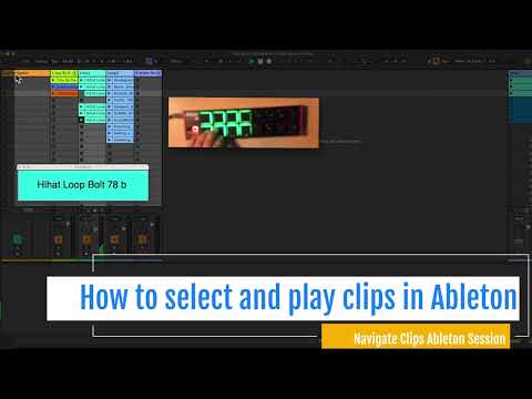 How to select and play clips in Ableton Live Session View via MIDI Controller - Max for Live Pack