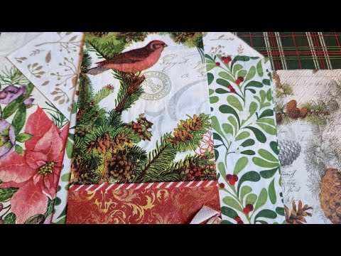 Using Napkins and Collage Sheets to make Simple Decoupaged Journal Cards