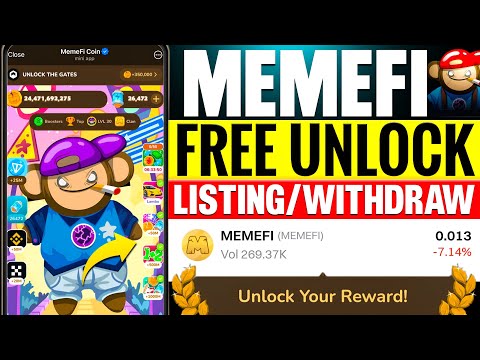 Free Unlock Memefi new Events | Memefi Level Trick | Memefi Airdrop Listing & Withdrawal Update