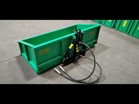 Tractor three point hydraulic tipping transport box ; tractor 3point back bucket loader  for farm tr