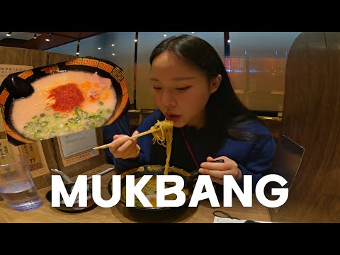 [Japanese mukbang] Eating Ichiran ramen 10 times spicy 🔥 / recommended for those who like spicy food