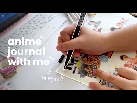 ✍🏻 anime journal with me | haikyuu! 🏐 portable printers, twinkimini stationery