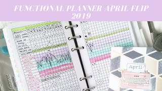 Filofax Malden Stone Personal Ring April 2019 Flip  | Functional planner | EDC | Skippyskittle