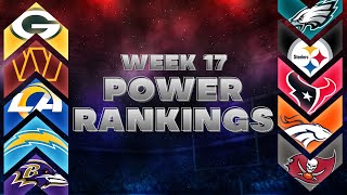 NFL Week 17 Power Rankings