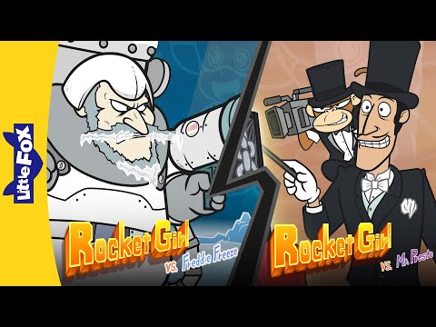 Rocket Girl Battles Freddie Freeze and the Evil Magician | Little Fox