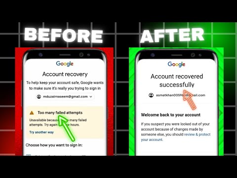 Too Many Failed Attempts Gmail || Gmail Too Many Failed Login Attempts Problem || #gmailrecovery