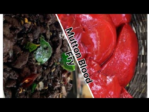 ஆட்டு இரத்த பொரியல்|| Mutton raththa  poriyal || mutton Blood fry