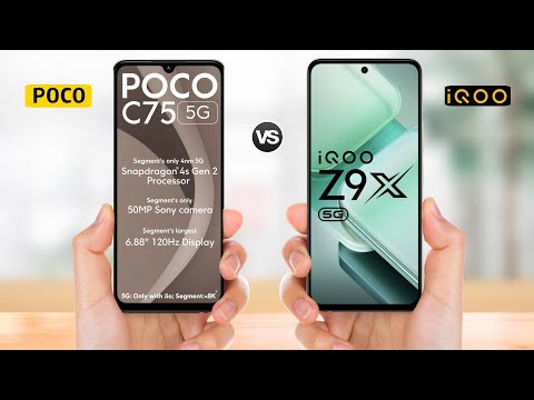 Poco C75 5g vs IQOO Z9x 5g || Full Comparison