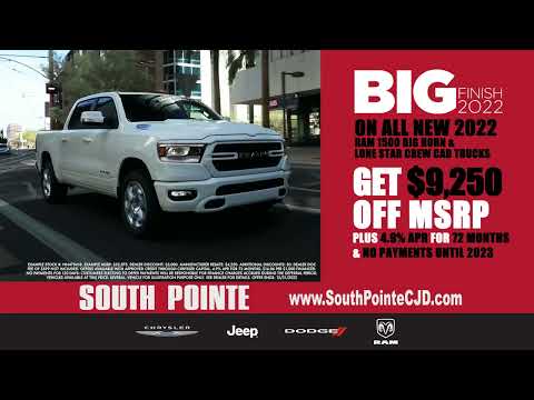 Take $9,250 Off The MSRP On A New 2022 RAM 1500 In Tulsa, OK | South Pointe Chrysler Jeep Dodge