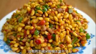 中国菜（Chinese food）-大豆炒肉（Soy Fried meat）- 大豆的另类吃法