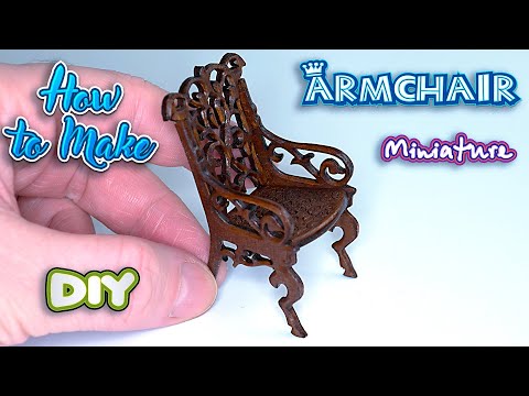 DIY Vintage Miniature chair for Dolls | Laser Cutting Tutorial | Barbie, Longer Nano Pro 12W