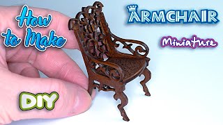 DIY Vintage Miniature chair for Dolls | Laser Cutting Tutorial | Barbie, Longer Nano Pro 12W