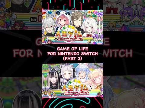 Nijisanji VS Hololive - Game of Life for Nintendo Switch (Part 2) #shorts #gameoflife