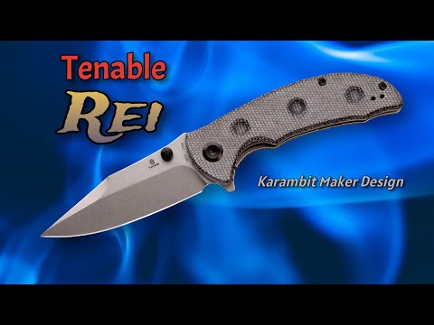 Tenable Rei: New Tactical EDC Flipper Blade by Karambit Maker!