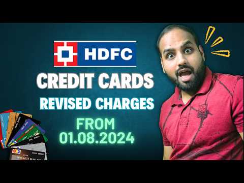 HDFC credit card Revised charges - 2024. #hdfccreditcard #hdfcbank