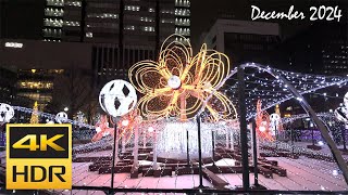 [4K HDR] 2024札幌ホワイトイルミネーションを散策 / Strolling around Sapporo White Illumination 2024 (Hokkaido, Japan)