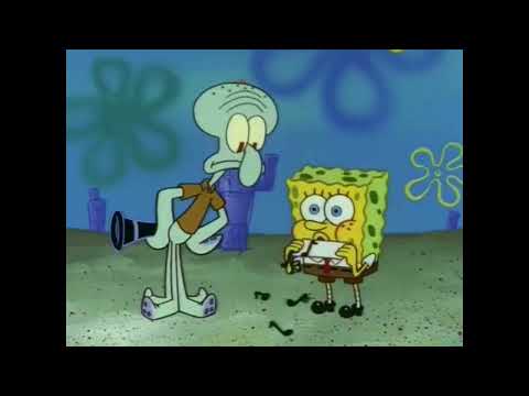 squidward plays the wrong notes