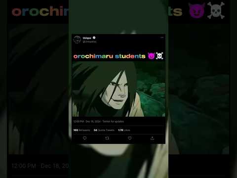 Orochimaru students 😈☠️ #boruto #reel #anime #naruto