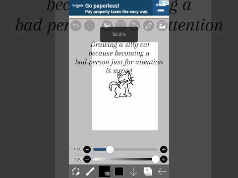 Sort of vent| drawing a silly cat because becoming a bad person just for attention is wrong