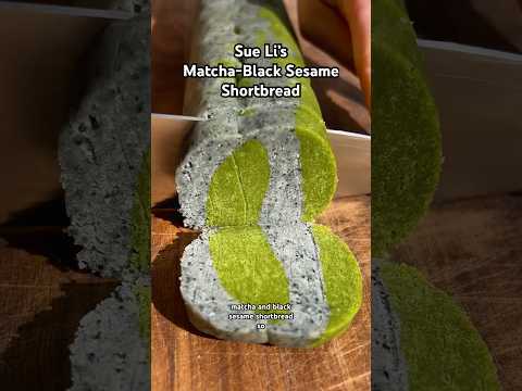 Sue Li’s Matcha-Black Sesame Shortbread