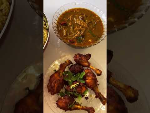 Kothimeera rice with gongura boti and chicken fry😋😊 #cooking #youtube #youtubeshorts #shorts