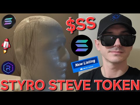 $SS - STYRO STEVE TOKEN CRYPTO COIN HOW TO BUY SS StyroSteve MEXC GLOBAL SOLANA SOL MEMECOIN TIKTOK