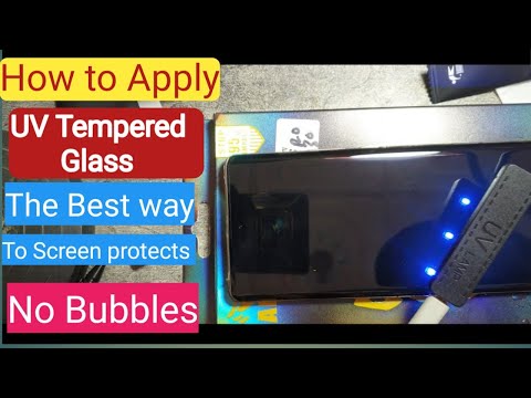 How I Applied UV Tempered Glass Screen Protection? |Easy way to UV Curved Glass Installation