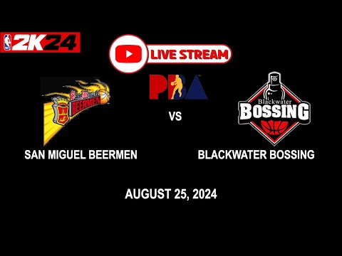 LIVE NOW! SAN MIGUEL BEERMEN vs BLACKWATER BOSSING | PBA SEASON 49 | August 25, 2024 | CPU vs CPU