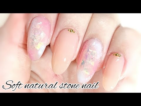 ふんわり天然石ネイル❇️《Soft natural stone nail》