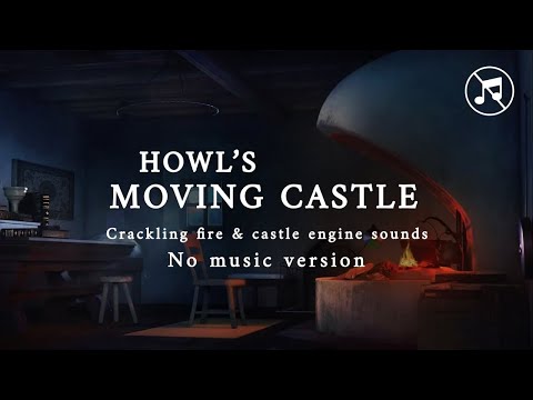 [No music] Dreamy Night in Howl's Moving Castle (Studio Ghibli ASMR Ambience)