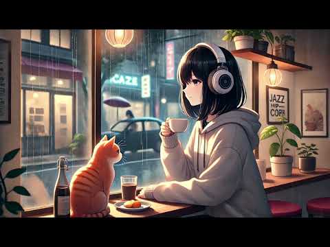 Jazz Hiphop Instrumental | ☔️Rainy | Chill Vibes | Coffee Shop | Study | Sleep | Relaxing