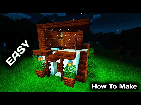 Minecraft: How To build A Small Modern House Tutorial.