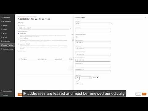 RUCKUS One: Adding and Applying a DHCP Service for WiFi