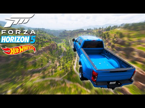 Jumping under the map in Forza Horizon 5 (Hot Wheels DLC)