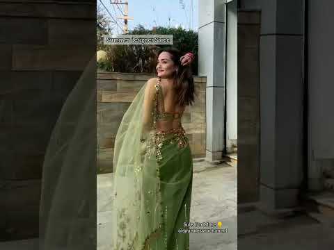 Designer wedding saree || Summer saree || @spunkysaruchannel