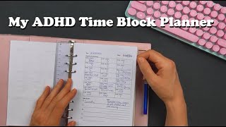 I Made An ADHD Time Block Planner