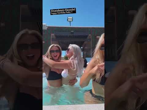 Mariah May & Harley Cameron in a pool