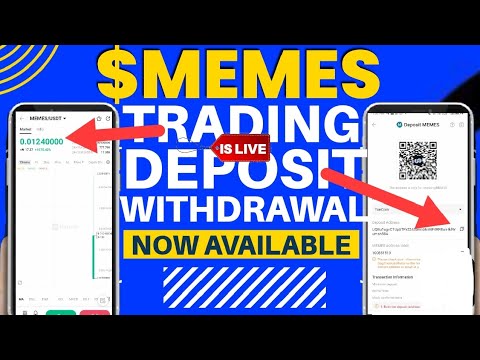 GOODNEWS😁 $MEMES TRADING IS LIVE || DEPOSIT/WITHDRAWAL AVAILABLE.