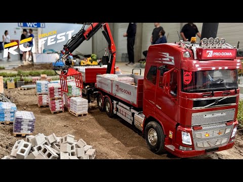 RC TRUCK VOLVO FH16, Baustoff-Ladekran