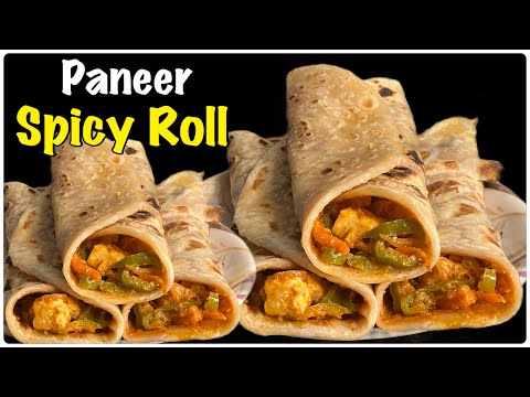 Spicy Paneer Roll Recipe at Home || Roll Recipe | Paneer Roll Recipe | Instantrecipe