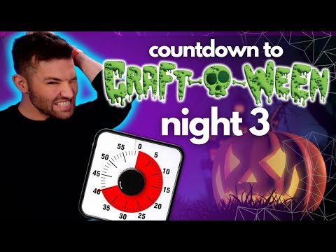 😱 15 Minute Cricut Challenge NIGHT 3 🎃 COUNTDOWN TO CRAFT-O-WEEN