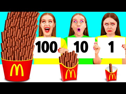 100 Layers of Food Challenge | Funny Situations by PaRaRa Challenge