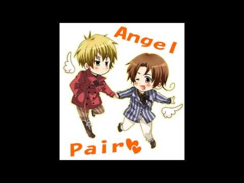 Mawaru Chikyuu Rondo England x Italy (Angel Pair)