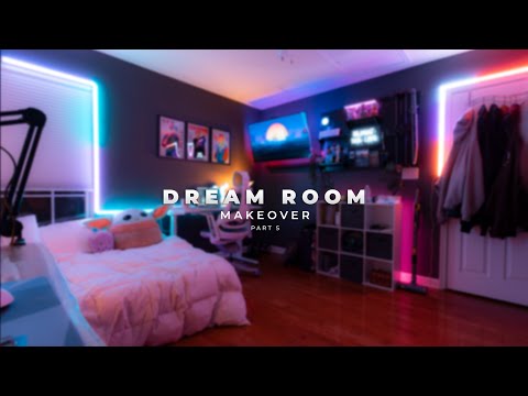 DREAM ROOM MAKEOVER (Govee Lights, Wall Mount, and More!) - Part 5