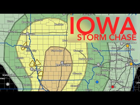 IOWA Severe Weather Potential - Tracking it Live - Live Storm Chaser