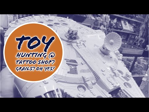 Toy Hunting at Tattoo Shop? Yes! #toyhunting #vintagetoys #toyreview #starwars #marvel #dc