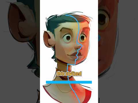 How to draw character heads in different angles ✍️🎨