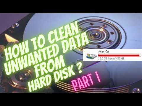 Clean unwanted Data from your Hard Disk-Part 1st || High Tech Dev