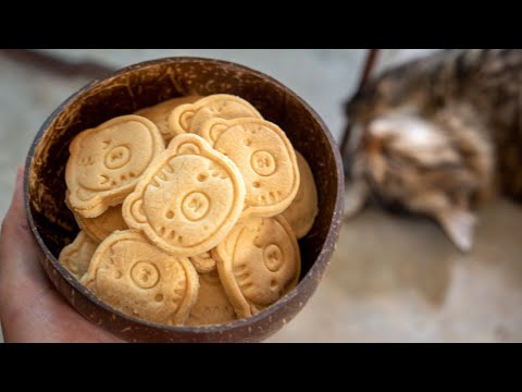 黄油饼干 | 简单好吃又可爱的年饼 | 牛油曲奇 | 过年饼😺Butter Cookies, Easy, Tasty & Cute Recipe for Tiger CNY [我的爱心食谱/小雁]