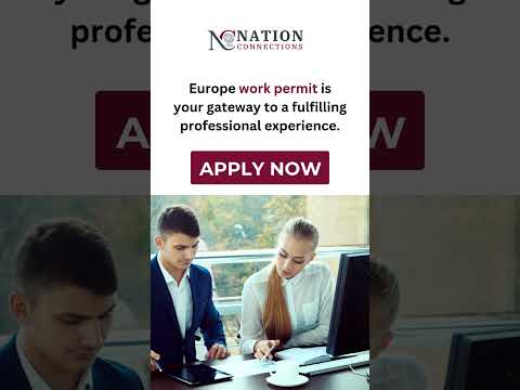 Europe work permit is your gateway to a fulfilling professional experience.@NCVisas #workoverseas